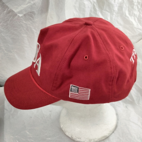 Official Trump USA Hat Cap Red CaliFame 45 Snapback made in USA - Picture 2 of 13